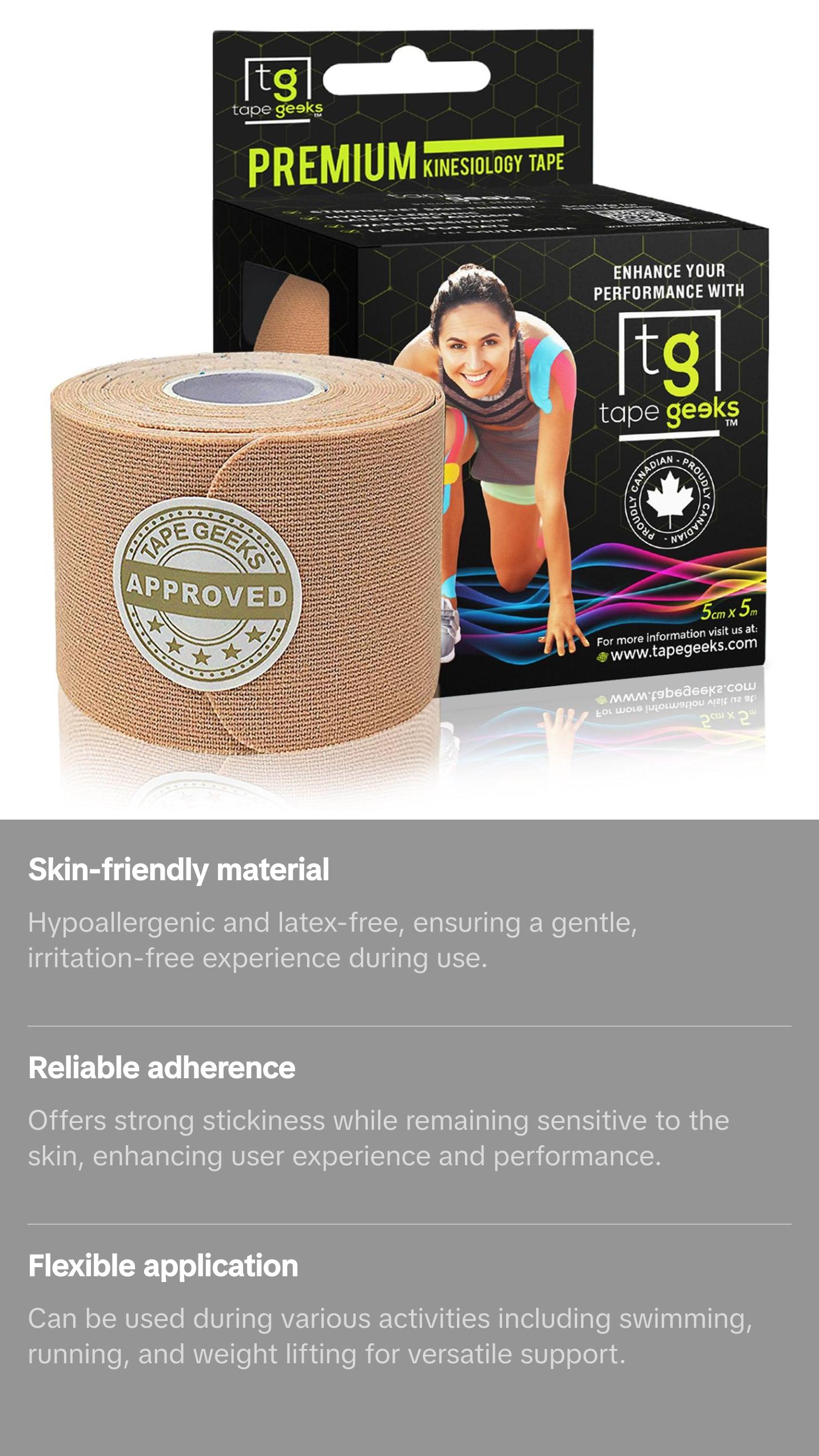 Kinesiology Tape for Pain Relief and Support - Sports and Activities