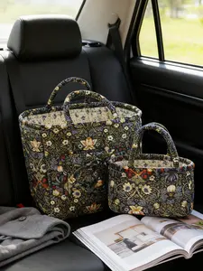 Car Interior Storage Basket, Clothing Book Work Supplies Home Organizer Bag, Space Saving Multi-Purpose Car Accessory