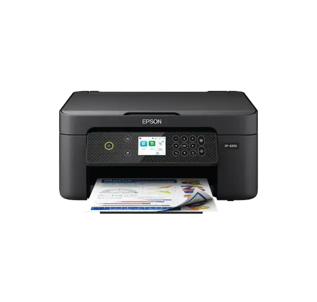 Epson Expression Home XP-4200 Wireless Inkjet All-in-One Printer, Black, Color Printer, Home Office Machine, Compact Printer, Desktop Inkjet, Epson Printer