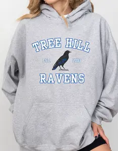 TREE HILL RAVENS Hoodie, Unisex Hooded Sweatshirt, One Tree Hill, Tree Hill North Carolina, Oth Merch, Scott 23, Ravens, Nc