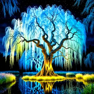 Luminous Tree of Life 5D Diamond Painting Kit - Diamond Art Mosaic - Frameless Round Rhinestones - DIY Craft for Beginners - Handmade Gemstone Art Home Wall Decor - Perfect Gift for Adults & Art Lovers