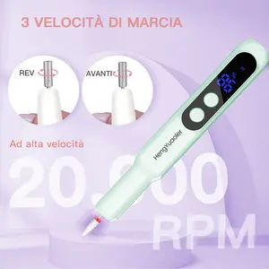 HengYuaoler Professional Cordless Nails Drill – 20,000 RPM USB Rechargeable E-File with 3 Speeds for Manicure & Pedicure