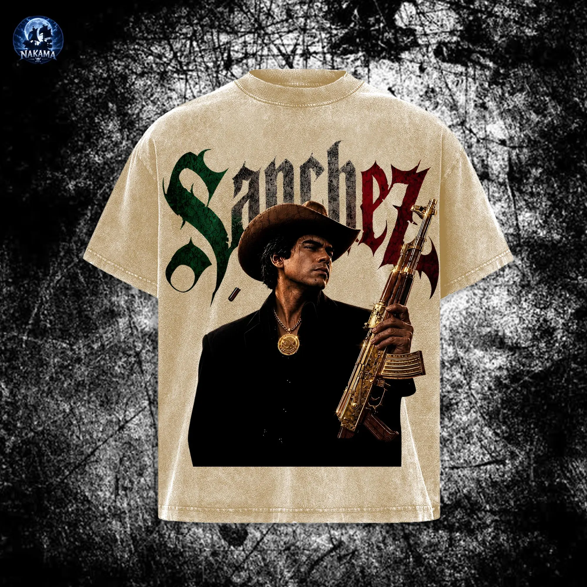 Vintage Chalino Sanchez Bootleg Graphic Tee Regional Mexican Legend Washed Oversized T-Shirt Streetwear