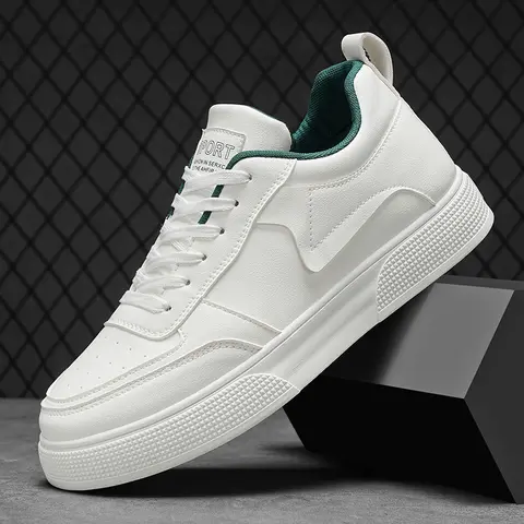 Men's Classic Business Casual Round Toe Footwear - Waterproof Synthetic PU Leather Trainer, Non-Slip PVC Sole with All Weather Grip, Ankle-Wedge, Lightweight Cloth Accents for Office Meetings, Daily Commutes