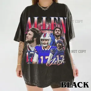 Josh Allen 90s Shirt, Game Day Vintage Bootleg Shirt