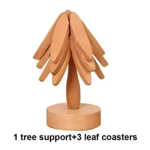 Tree Design Stand Wooden Coaster