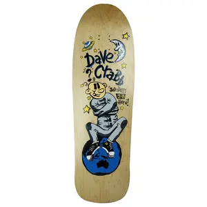 Toxic Skateboard Deck Dave Crabb Happy Natural 10" x 32" Old School
