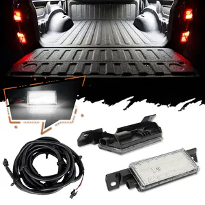 2pcs 60-SMD LED Truck Cargo Bed Lamps Lighting Kits + Wiring Harness For Chevrolet Silverado For GMC Sierra 1500 2500 3500 LD HD , Replace OEM # 23145347 23295943