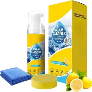 4-in-1 Multi Enzyme Foam Spray Cleaner 5oz All Purpose Heavy Duty Deep Stain Remover For Car Interior Sofa Kitchen Grease Bathroom Tile Household Cleaning Tool