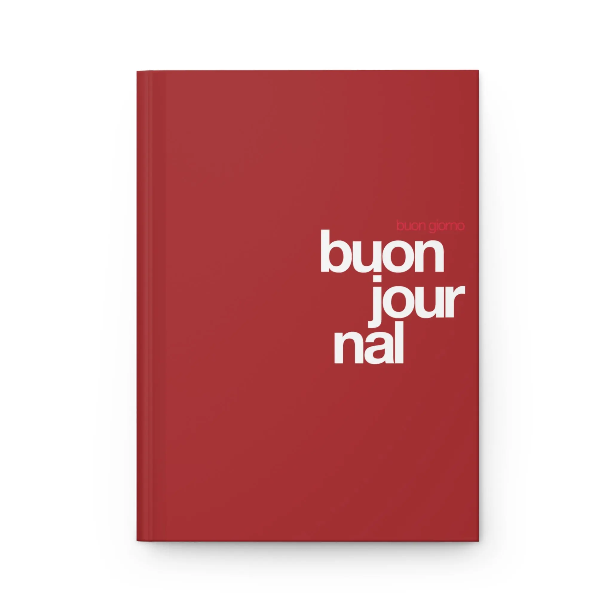Buon Journal - Hardcover Journal - Red