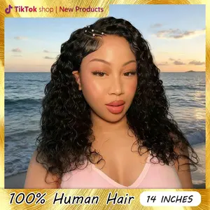 250% Density Crescent Moon Braided Wig - 10-16 Inch Water Wave 100% Human Hair | 5x5 Lace Front | Trendy & Chic Hairstyle | Queen-Inspired | Soft & Silky Texture