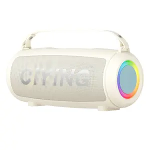 New All-in-One Karaoke Singing Microphone & Mini Speaker, Handheld High-Quality Wireless Bluetooth Wireless Speaker for Home KTV Karaoke LED Lights Portable
