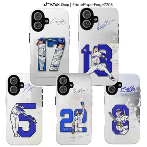MVP Champion Tough Phone Case, 2025 World Series Baseball Case, Compatible with iPhone 17/16/15/14/13/12/11 Pro Max Plus,