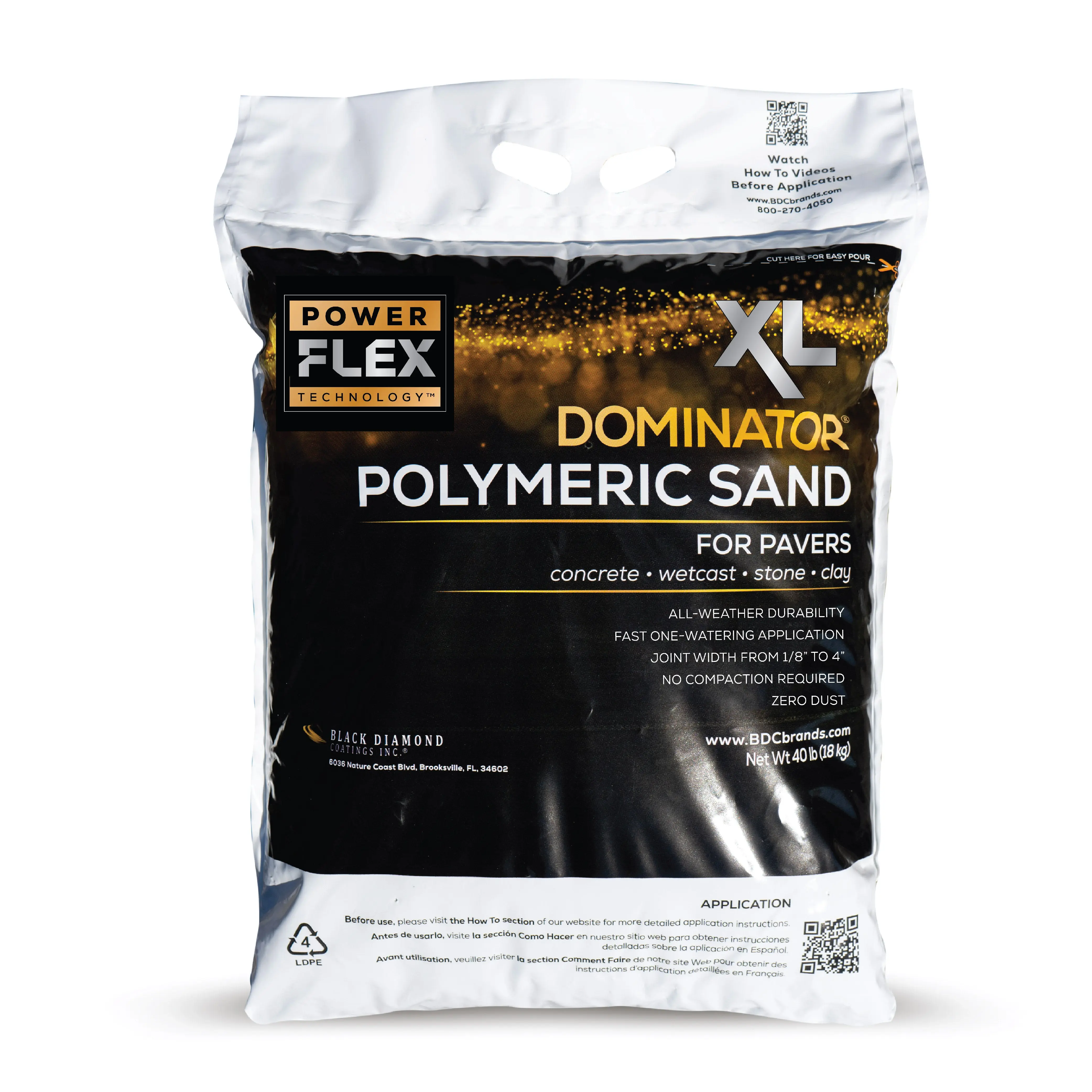 DOMINATOR XL Polymeric Sand with Power Flex Technology DOMINATOR XL Polymeric Sand with Power Flex Technology