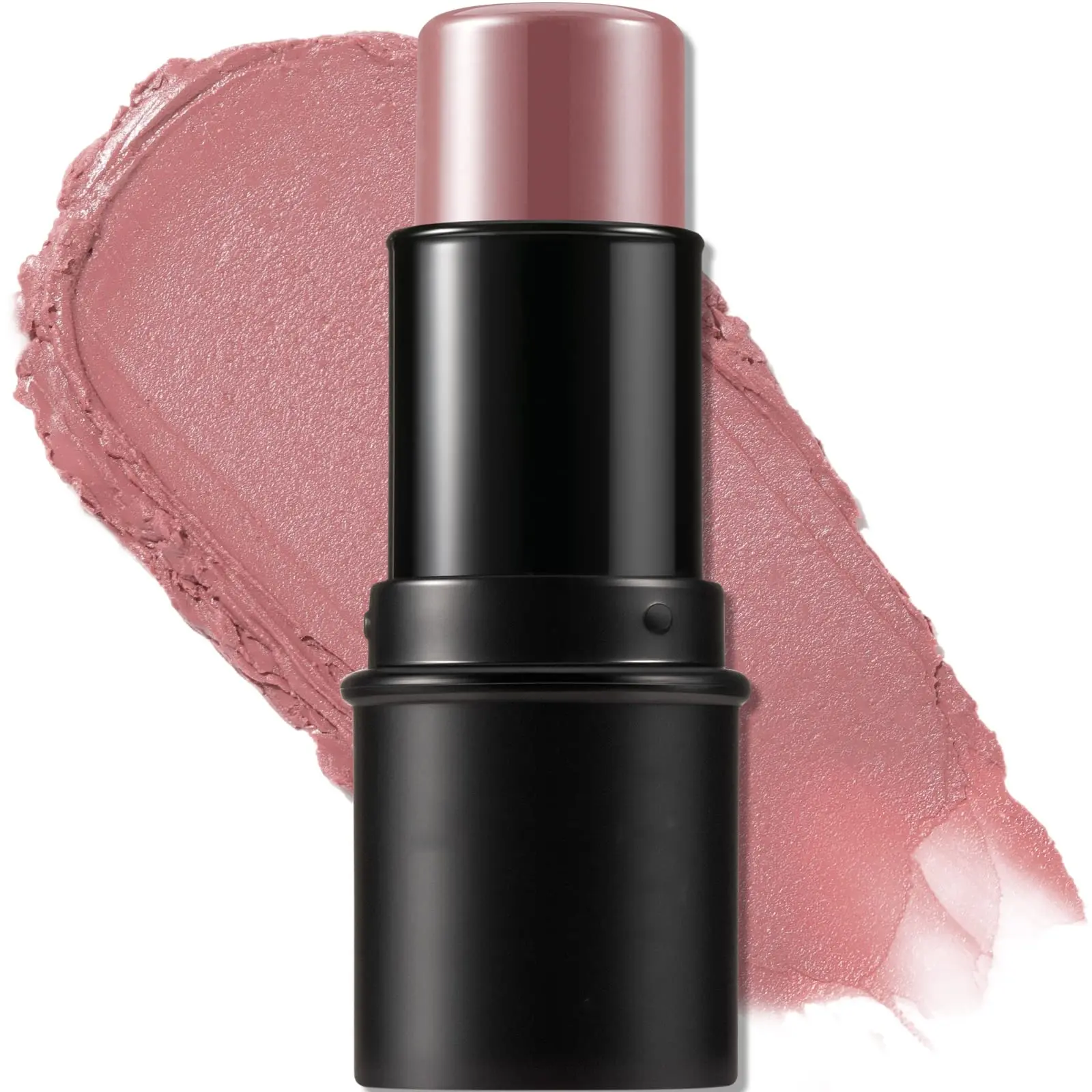 Cream Blush Stick - Buildable Blush for Cheeks, Matte & Dewy Finish, Long-Wearing, Lightweight Multi-Stick, Rose Flush