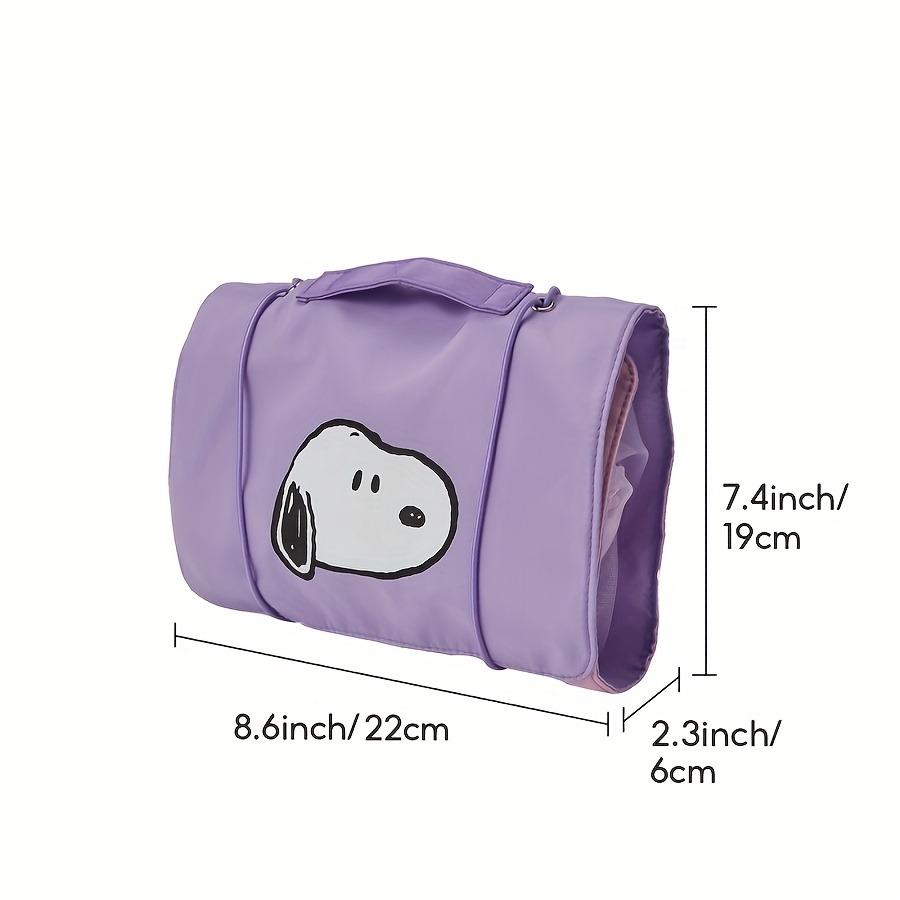 Snoopy Colorful Life Series Foldable Makeup Bag - Compact, Stylish & Adorable, Perfect for Travel & Daily Beauty Organization, Ideal Gift for Her Cosmetic Pouch Cosmetics Organizer