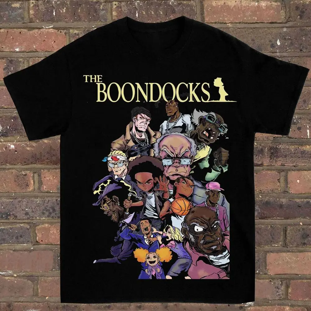 The Boondocks Graphic T-Shirt, Animated Comedy Character Tee, Unisex Cotton Shirt
