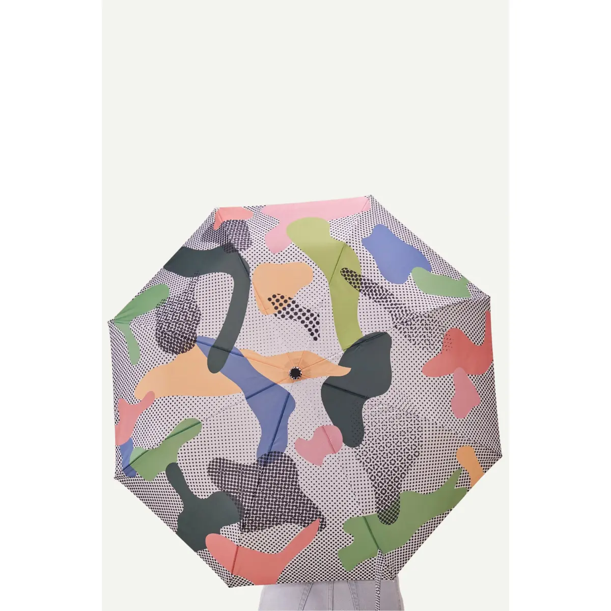 Dots Sustainable Compact Duckhead Umbrella