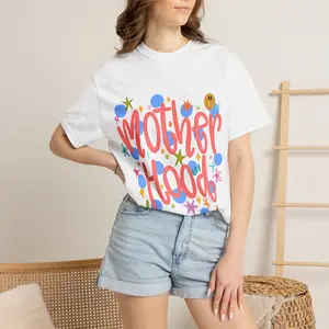 Comfort Colors® Retro Motherhood Colorful Graphic Tee, Fun Mom Life T-Shirt