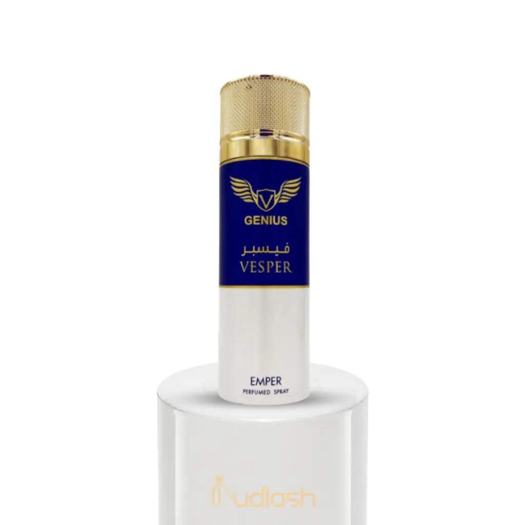 Emper | Genius | Vesper Body Spray | Unisex Fragrance | 200ML- 6.6Oz | Eau De Parfum | Yuzu- Grapefruit, Pink Pepper
