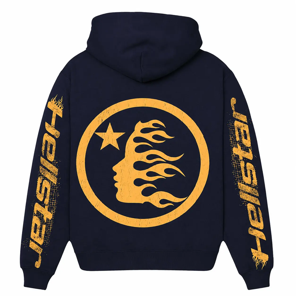 Hellstar Speed Hoodie Navy/Gold (Overseas Exclusive 2023)