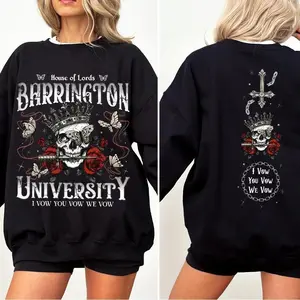 Barrington University Double Side Sweatshirt, The Ritual Shirt, Dark Romance Book Club, Smut Shirt, Fantasy Reader Barrington University Shirt