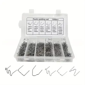 600pcs Car Bumper Repair Kit - Durable Alloy Plastic Welding Nails & Wire for Quick Fixes