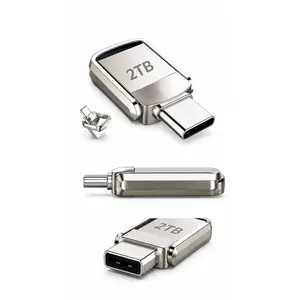 2TB USB Thumb Drive, Type-C Pendrive, USB External Memory for PC and Smartphone Storage