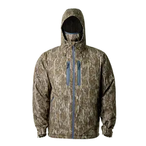 DayBreak Insulated Hunting Jacket - Moth-Inspired Design, Hooded, Zippered Closure, Water-Resistant, Ideal for Outdoor Hunting