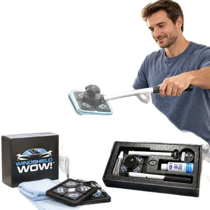Car Windshield Magnetic Cleaning Tool, Twice Faster Cleaning, Must-Have Car Accessories