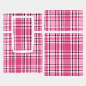 SX-70/SLR-680 Pink Plaid Vegan Leather Camera Skins