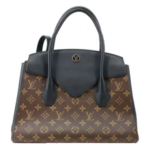 Pre-owned Louis Vuitton Canvas Shoulder Bags Florine Monogram Shoulder Bag Black