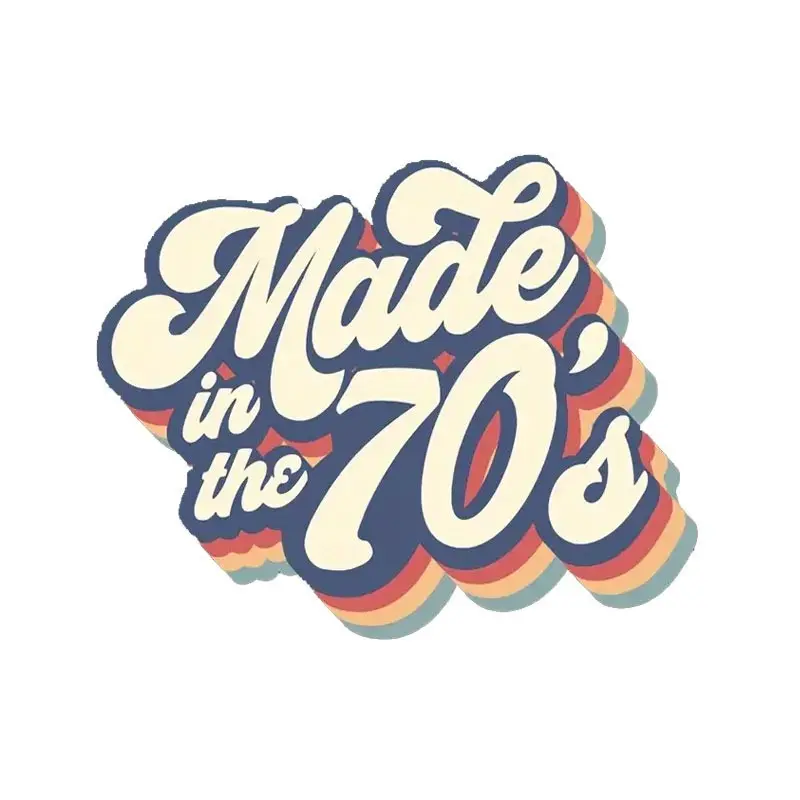 Vintage Heat Transfer Stickers Set, Retro DIY Iron-On Patches for T-Shirts Jeans Hoodies Bags Pillows, 70s Style Clothing Decorations, DIY Craft Supplies