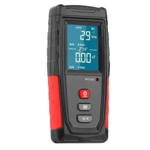 GJAHSH EMF Meter, Rechargeable Digital EMF Detector for Electric & Magnetic Field Radiation, Handheld LCD Tester with Sound-Light Alarm for Home, Appliances & Paranormal Ghost Hunting