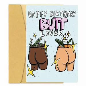 Happy Birthday Butt Lover – Funny Cheeky Booty Birthday Card