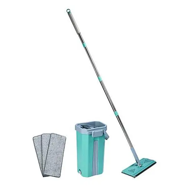 Microfiber 4-in-1 Handimop and Bucket with 4 Reusable Pads Microfiber 4-in-1 Handimop and Bucket with 4 Reusable Pads