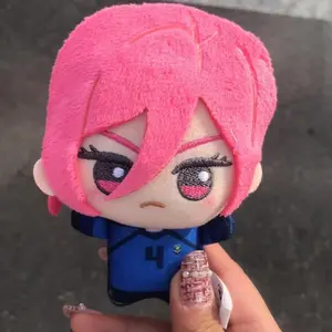 2026 new  10cm Blue Lock Hiori Isagi Yoichi Nagi Seishiro Mikage Plush Doll Fluffy Maumet Plush Pendant Puppet Keychain Key Charm Gift