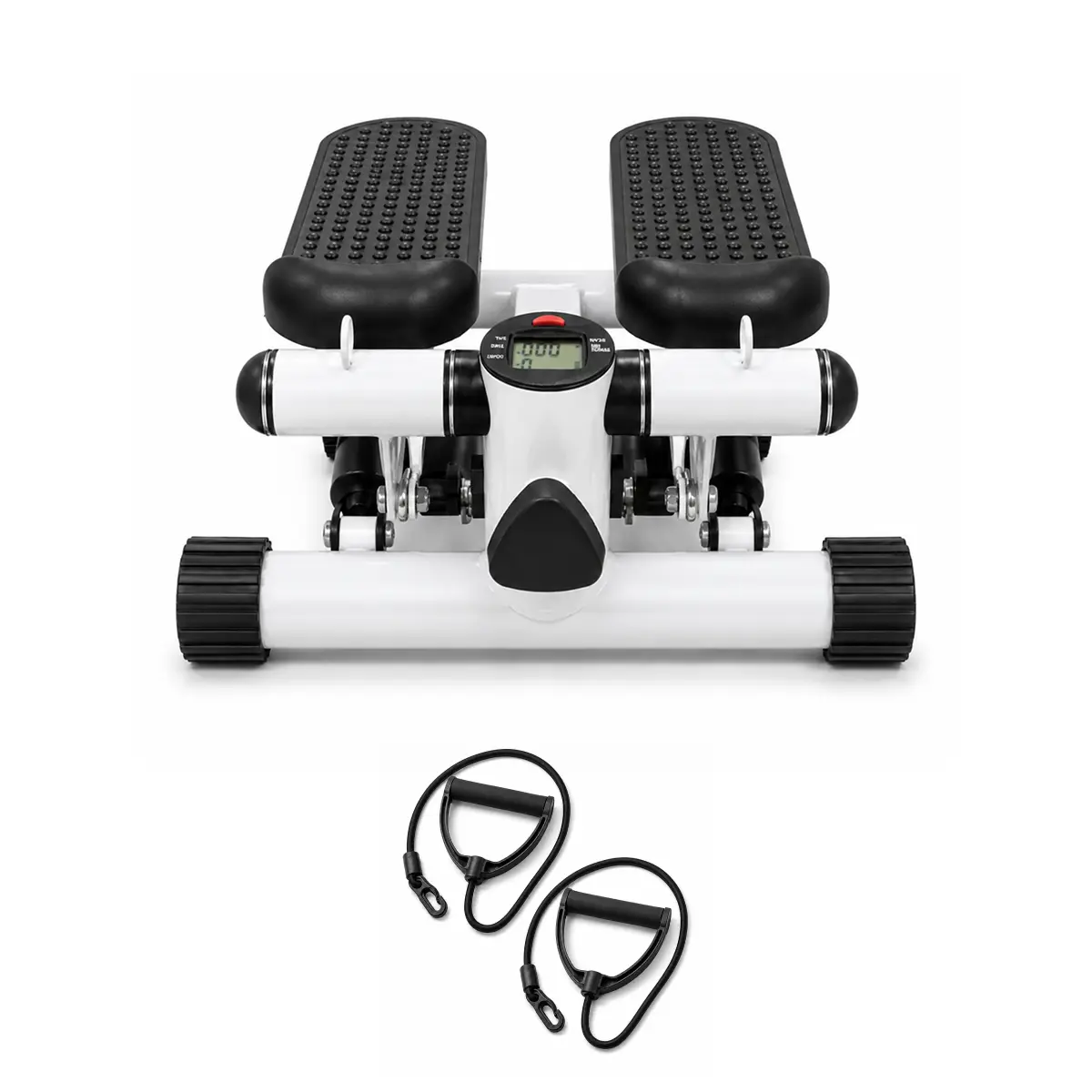 Mini Twist Stair Stepper with Bands - Exercise Machine for Home Gym, Office & Small Spaces