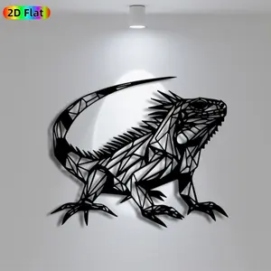 1pc Avant - Garde Iguana Metal Wall Art, Avant - Garde Iguana Statue Mural, Iron Craft, Perfect for Living Room, Garden, Zoo Corner Decor, Highquality Engraving, Intricate Craftsmanship, Christmas Decor, Ideal Gift for Nature Lovers