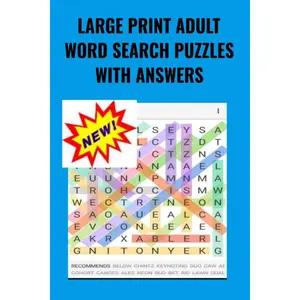 2022 Word Search Large Print Puzzle Books for Adults: Large Print Word-Finds Puzzle Book- paperback Paperback – April 23, 2022