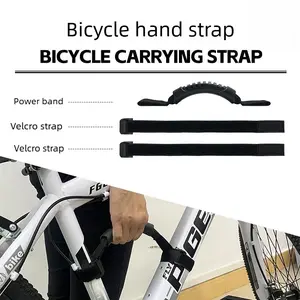 Portable walking mountain road folding bicycle with lightweight carrying strap
