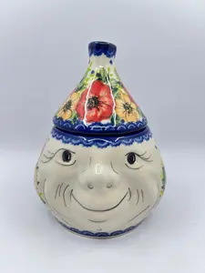 Garlic Keeper - Red & Orange Flowers - A2