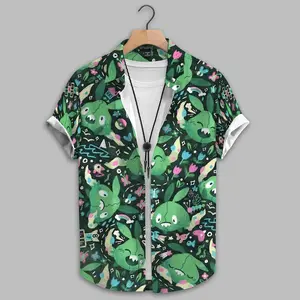 Trubbish Hawaiian Shirt, Cute Trash Monster Hawaiian Shirt, Funny Anime Tropical Shirt, Summer Vacation Gift