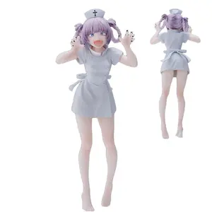 19.5CM Anime Yofukashi No Uta Nanakusa Nazuna Figure Nurses' Suit Cute  Animation Model Toy Collection Decoration Ornaments PVC