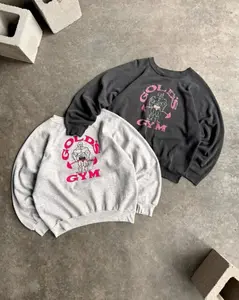 Vintage #GoldsGymm Crews Sweatshirt, Retro Fitness Graphic Pullover, Classic Bodybuilding Streetwear Apparel Top