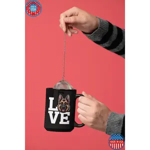 [Sale off up to 50%] German Shepherd Love Mug - 15oz Black Coffee Cup