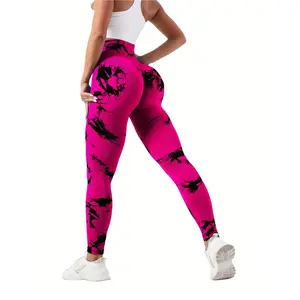 Tie Dye Yoga Tights Seamless High Stretch Tummy Control Gym Leggings - Women's Activewear - For Yoga, Fitness & Gym - Breathable & Moisture-Wicking Fabric - Perfect Gift for Fitness Enthusiasts