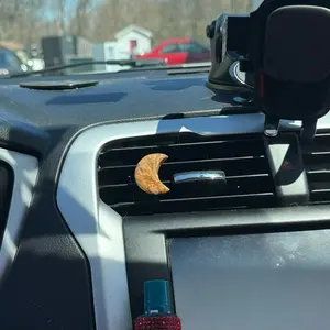 Crazy lace agate car vent clip