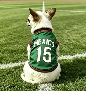 Pet Sports Jersey for Dogs and Cats, Breathable Cooling Mesh Fabric, Lightweight Summer Football Outfit, Soccer Team Costume, Active Pet Apparel