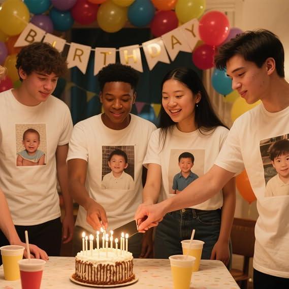 Personalized T-shirts, printed with your photo, designed just for you, the perfect personalized gift.